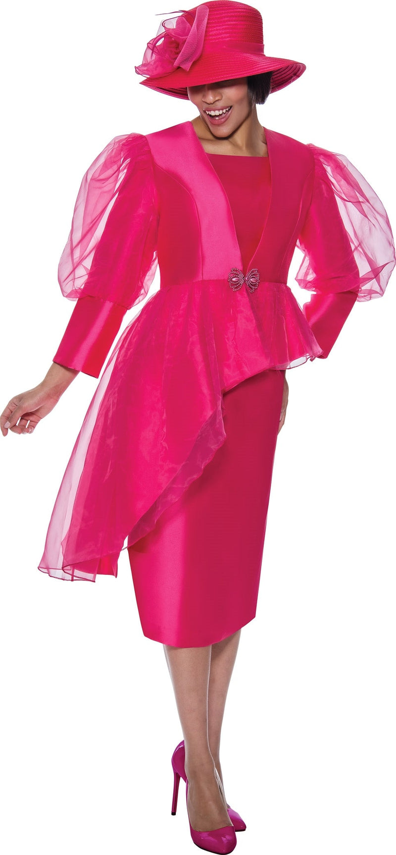 GMI Church Suit 9762-Hot Pink - Church Suits For Less