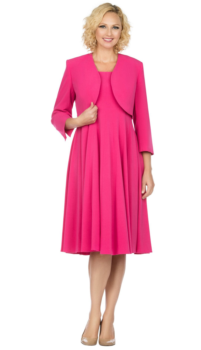 Giovanna Dress D1540-Fuchsia - Church Suits For Less