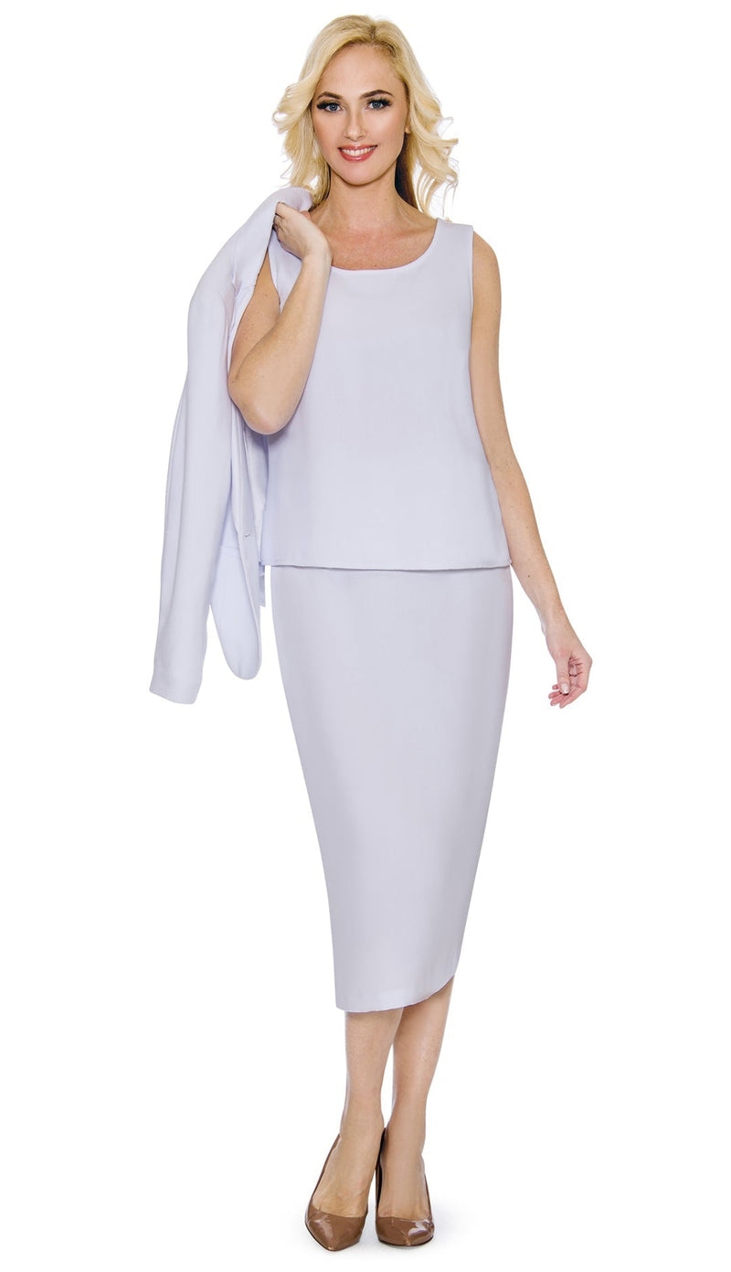 Giovanna Usher Suit S0707-White - Church Suits For Less