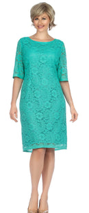 Giovanna Dress D1513-Mint - Church Suits For Less