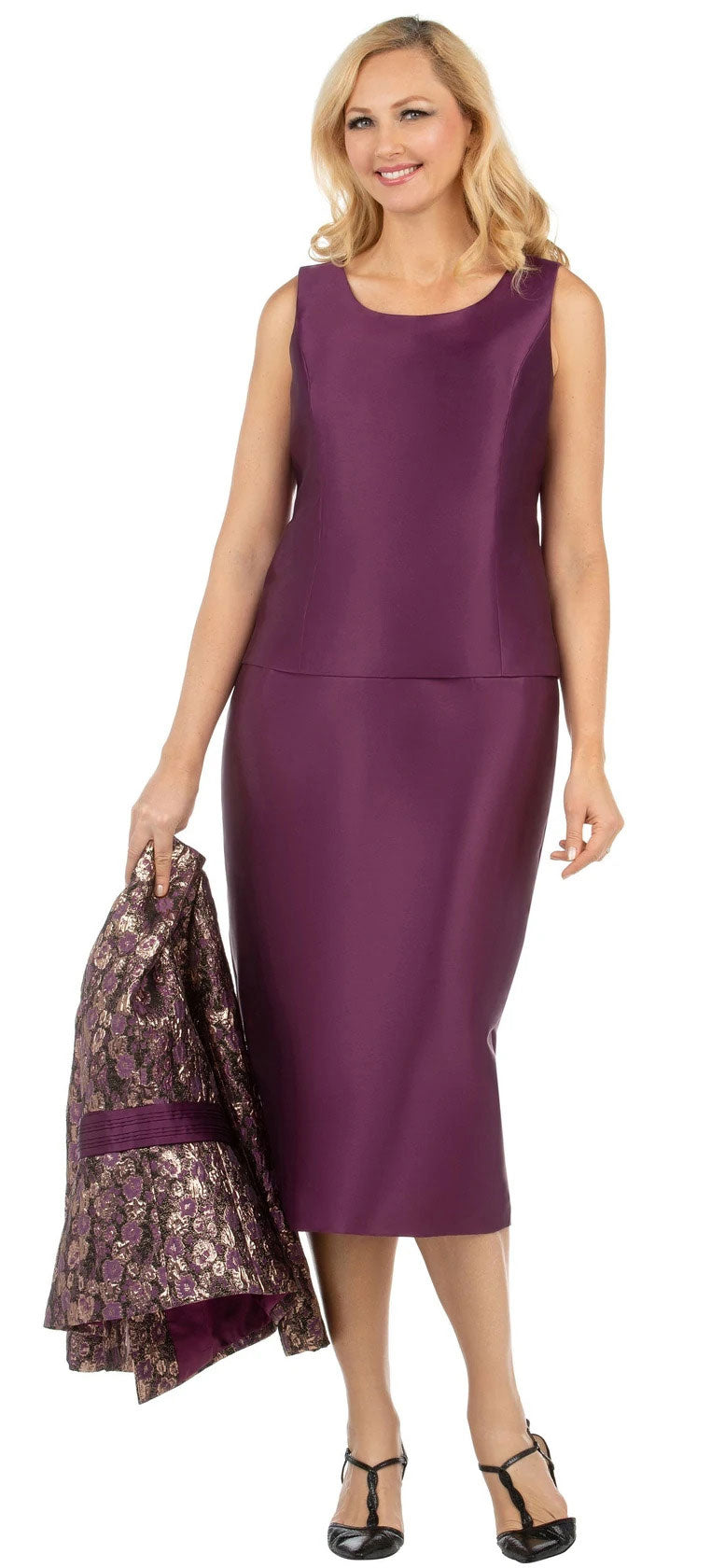 Giovanna Suit G1132-Plum - Church Suits For Less
