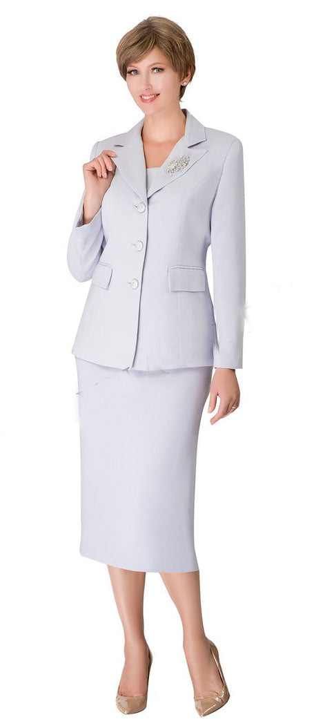 Giovanna Usher Suit 0655-Silver - Church Suits For Less
