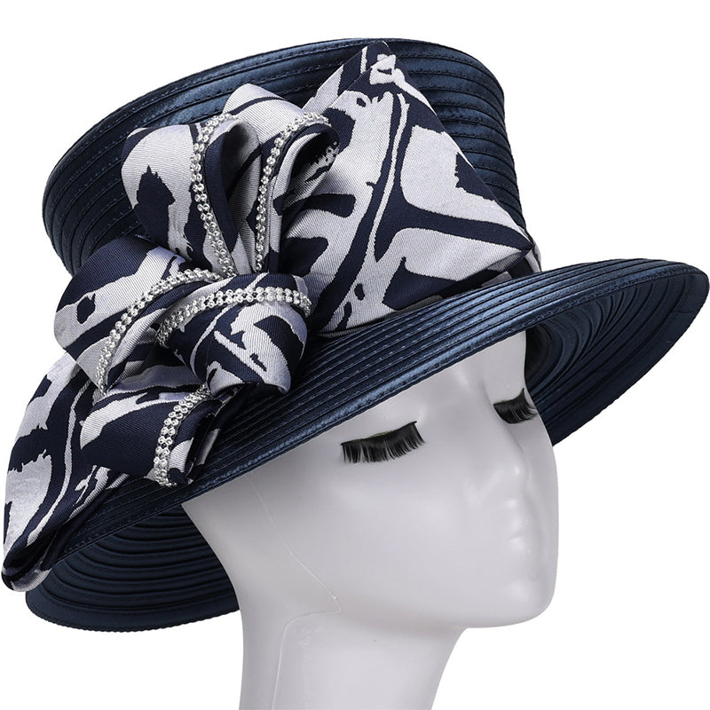 Giovanna Church Hat HG1195-Navy