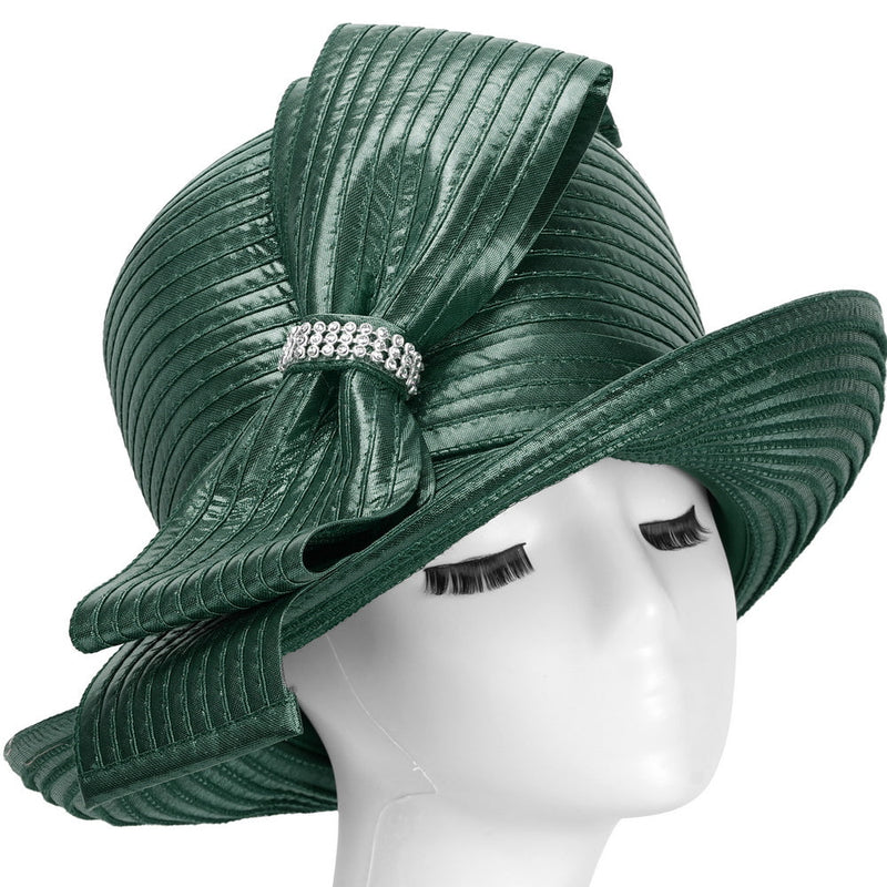 Giovanna Church Hat HM1015-Emerald