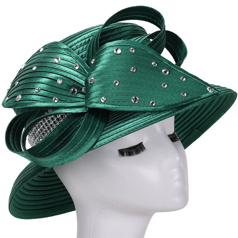 Giovanna Church Hat HR1068-Emerald