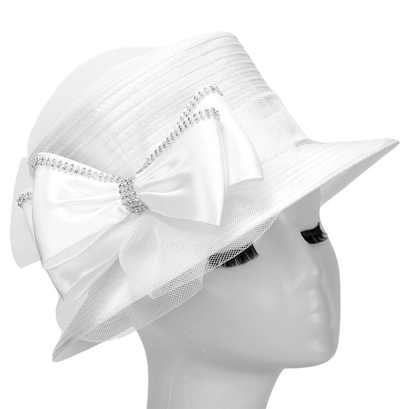 Giovanna Church Hat HR1070-White