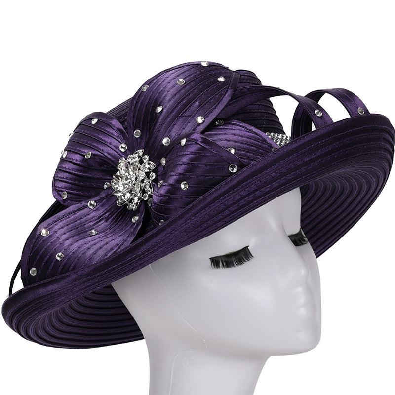 Giovanna Church Hat HR1071-Purple