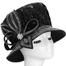 Giovanna Church Hat HR22137-Black