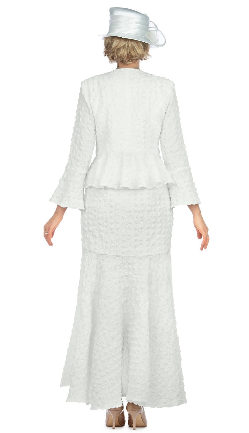 Giovanna Suit 0943B-White - Church Suits For Less