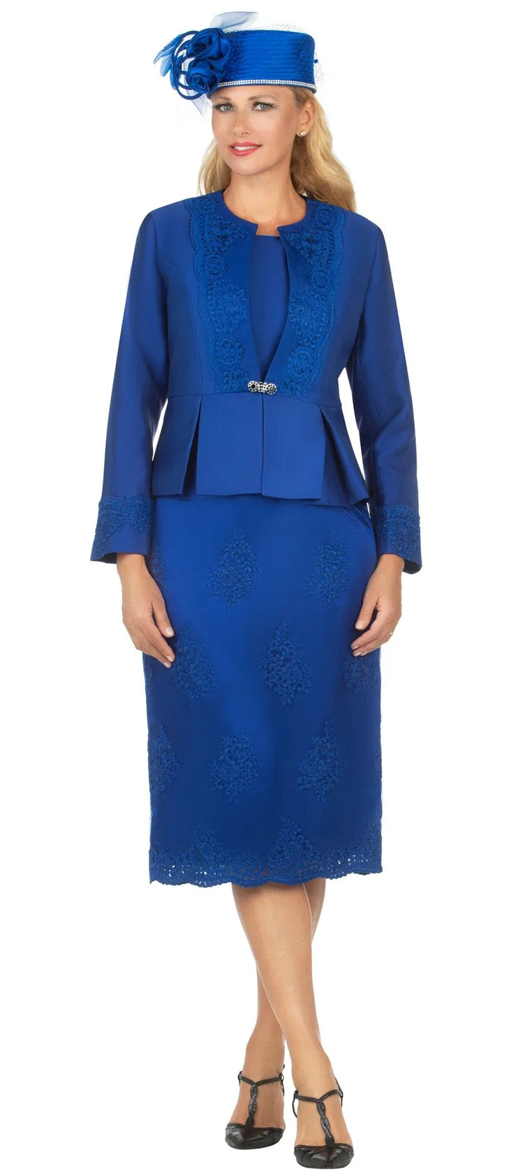 Giovanna Church Suit G0844-Royal Blue - Church Suits For Less
