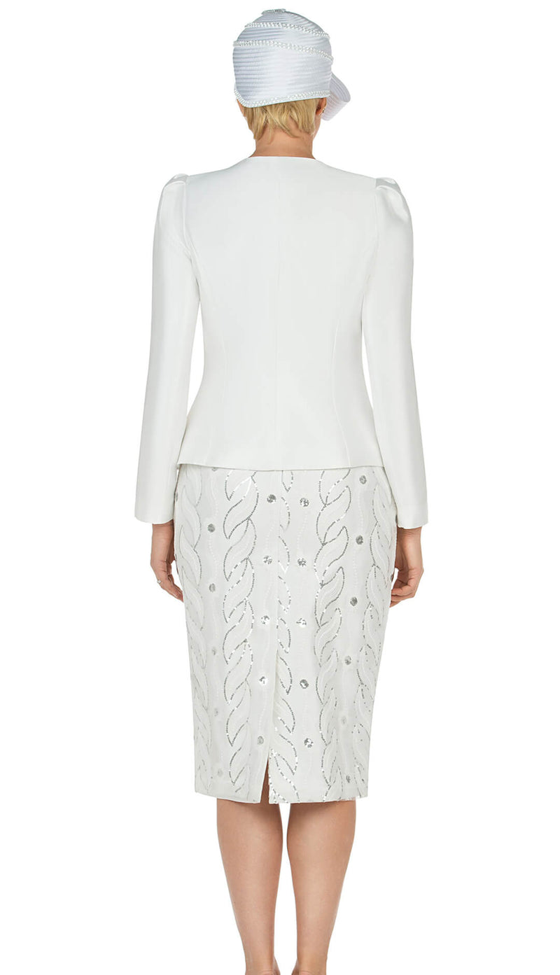 Giovanna Church Suit G1152-White