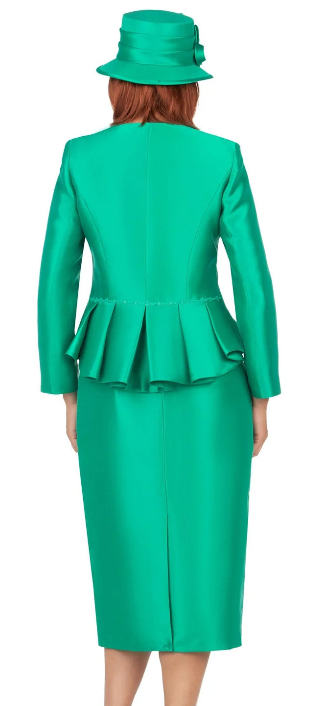 Giovanna Church Suit G1156C-Emerald