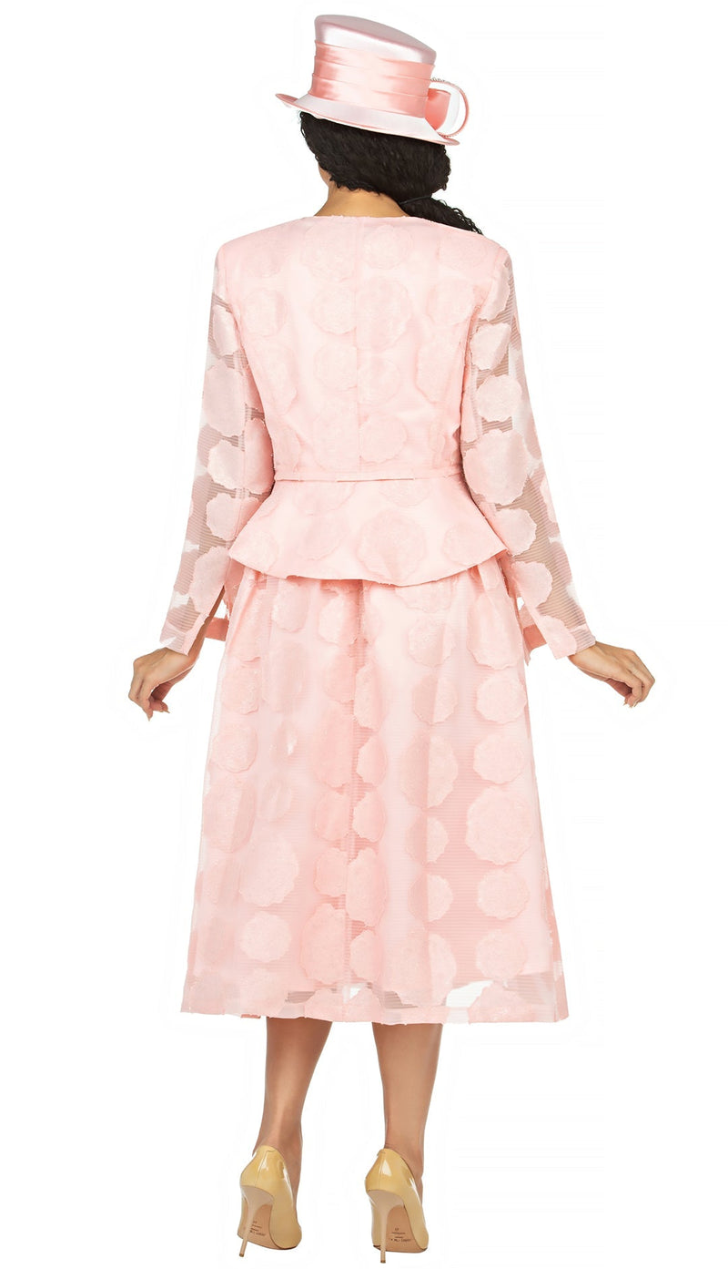 Giovanna Church Dress D1345C-Pink Giovanna Church Dress D1345C-Pink