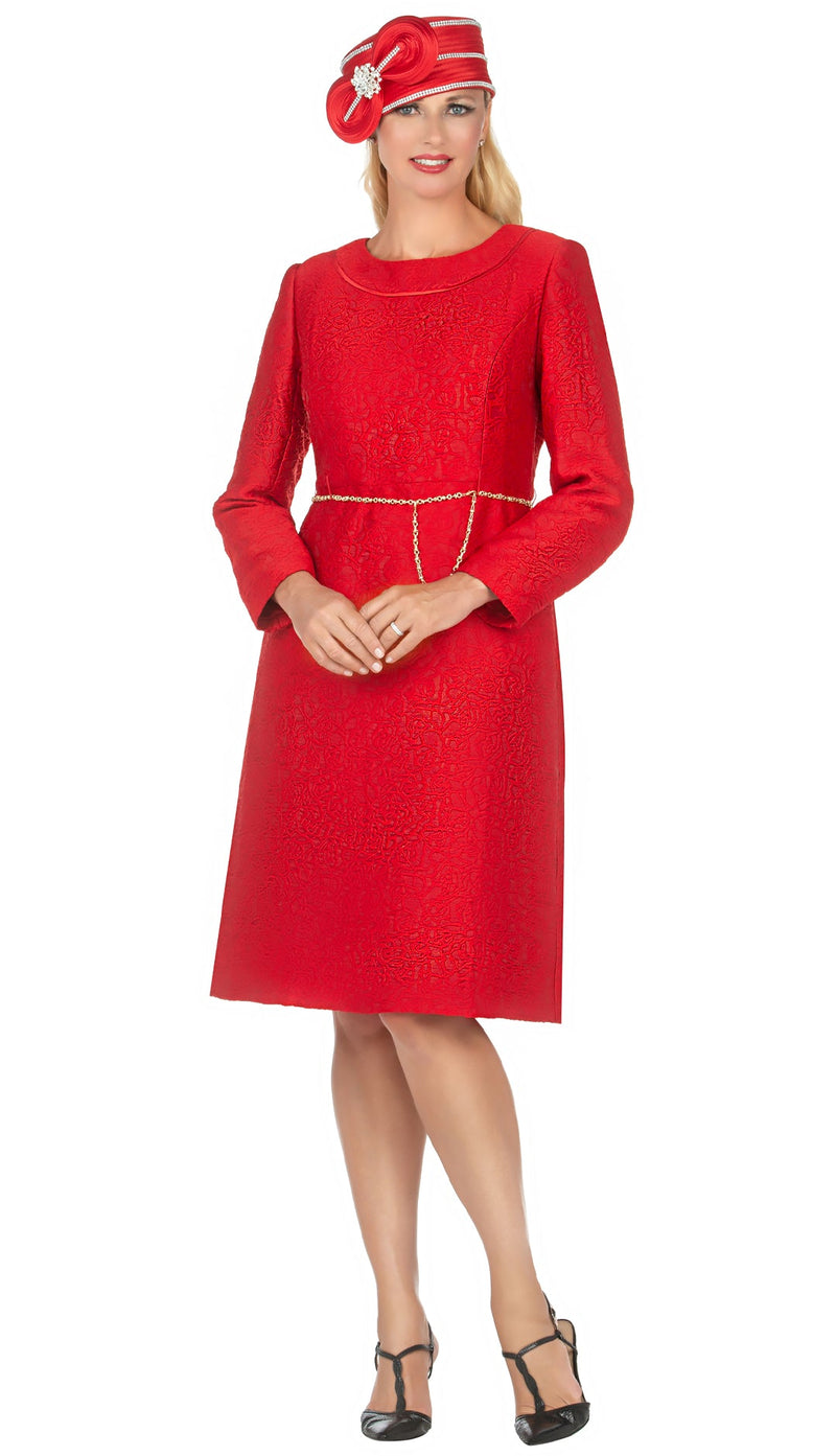 Giovanna Church Dress D1521-Red
