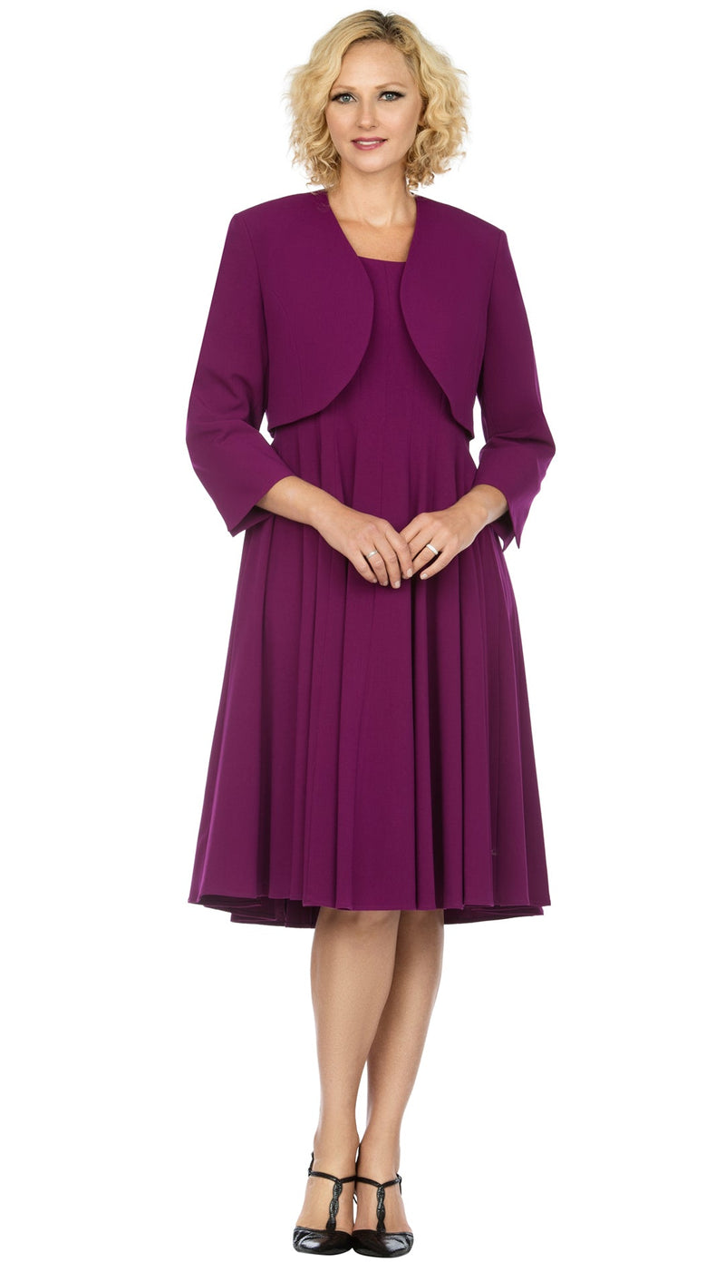 Giovanna Dress D1540-Berry - Church Suits For Less