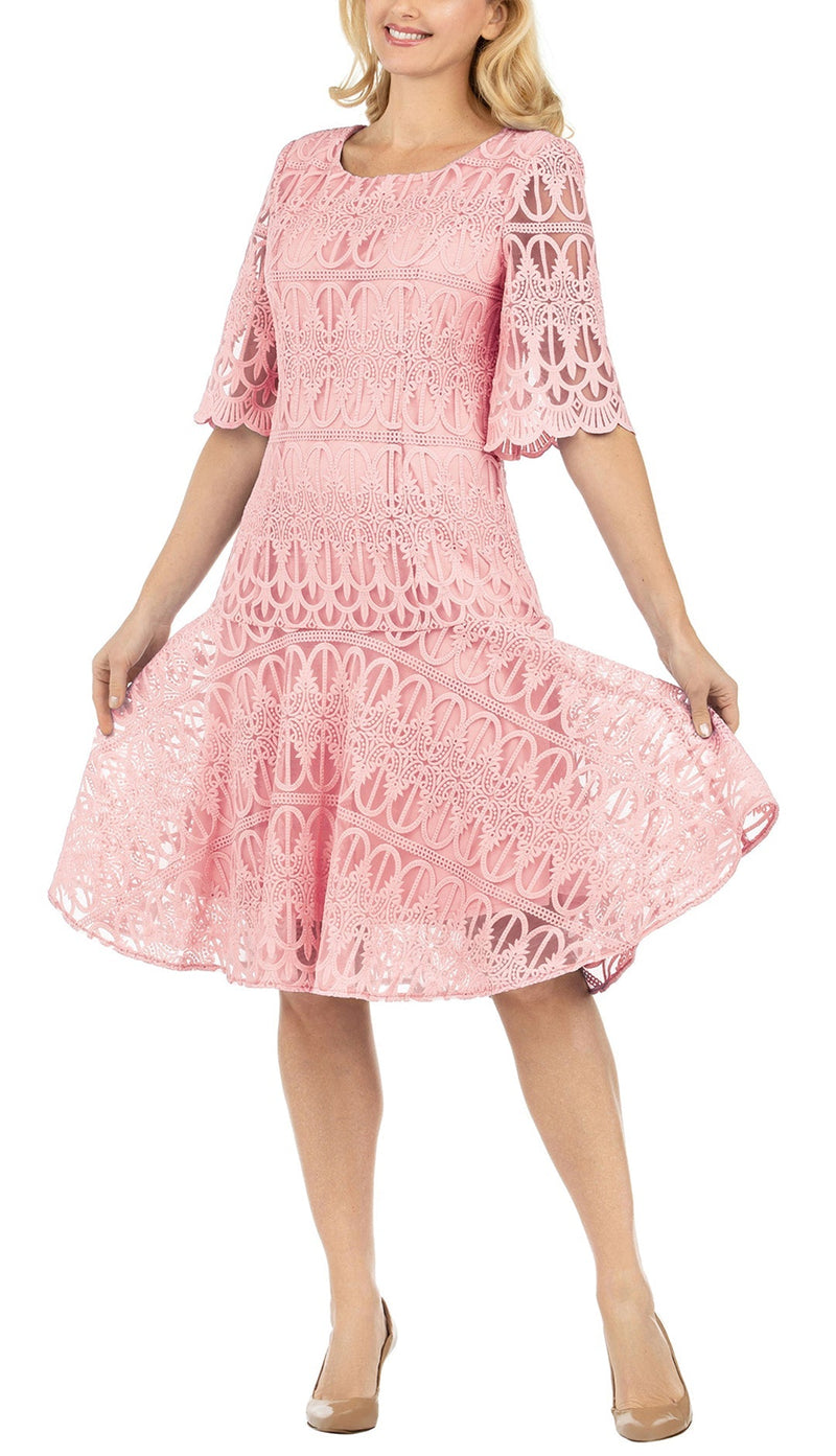 Giovanna Dress D1541-Pink - Church Suits For Less