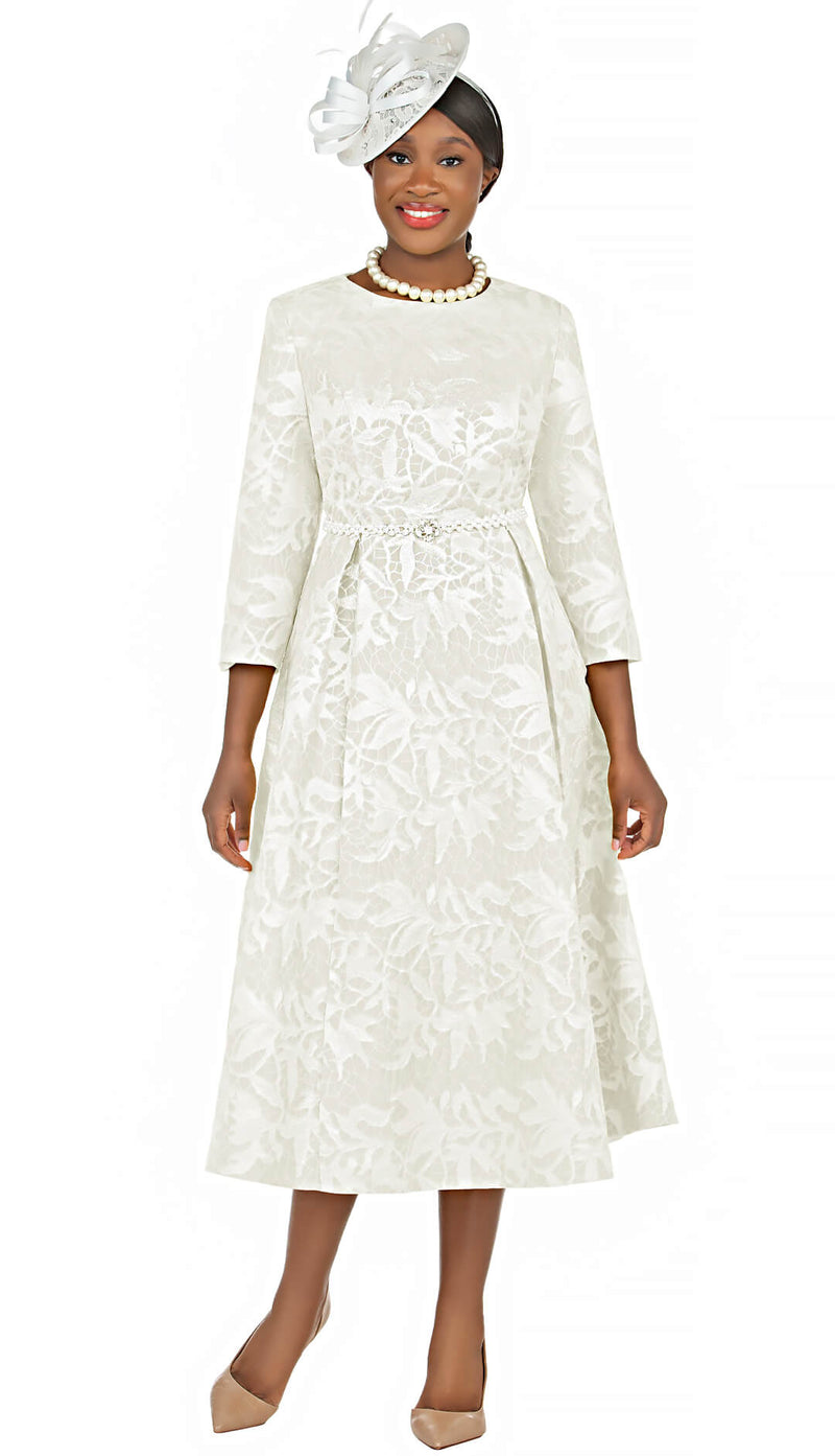 Giovanna Church Dress D1563-Off-White