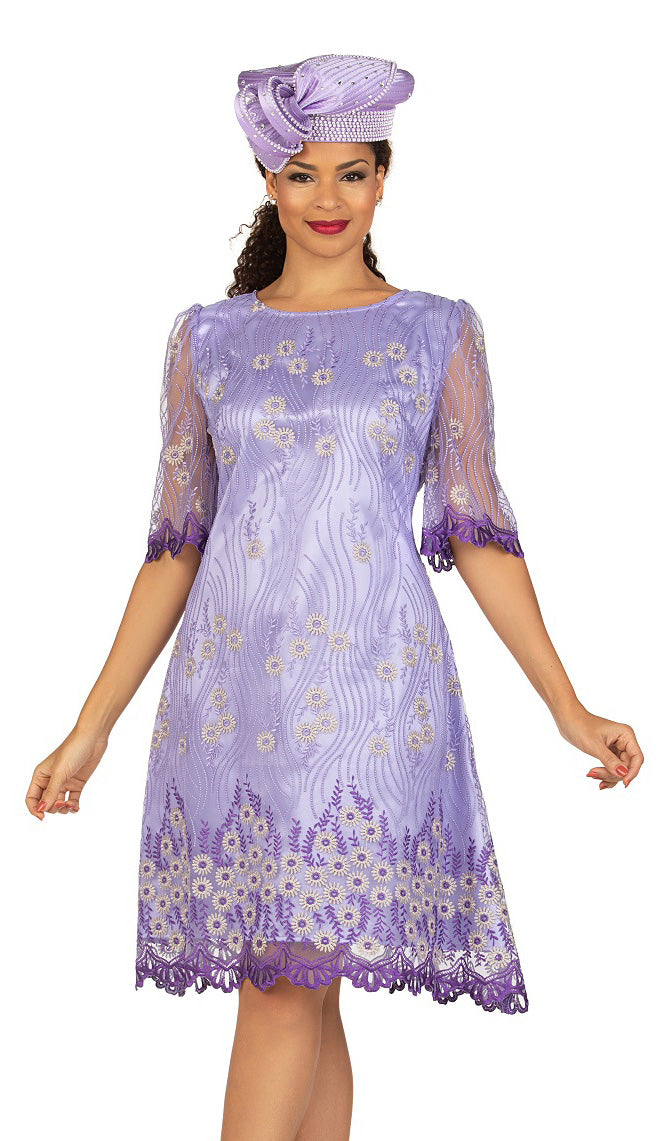 Giovanna Church Dress D1570-Violet