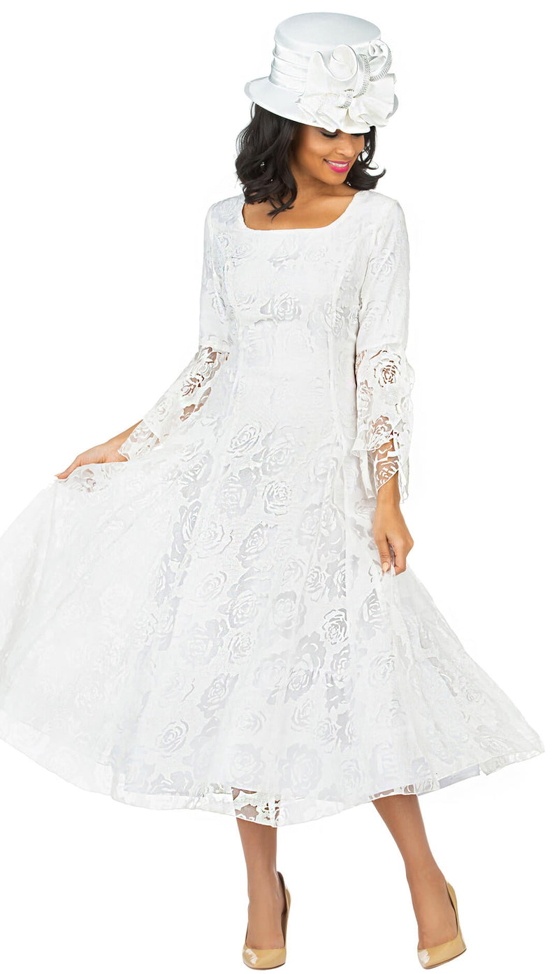 Giovanna Church Dress D1584-Off-White
