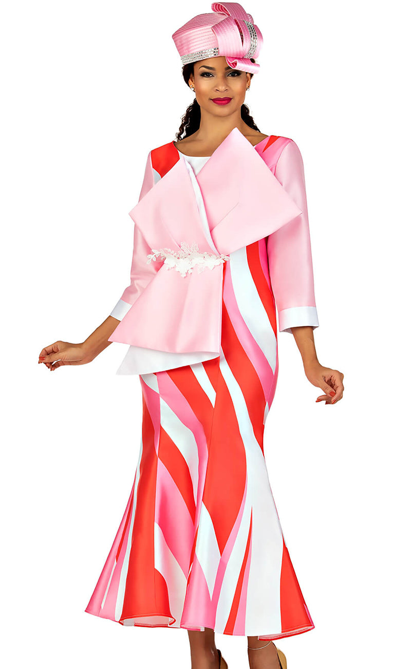 Giovanna Dress D1592-Hot Pink