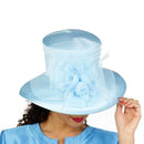Giovanna Church Hat HR22125-Ice Blue