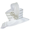 Giovanna Church Hat HR22133-White
