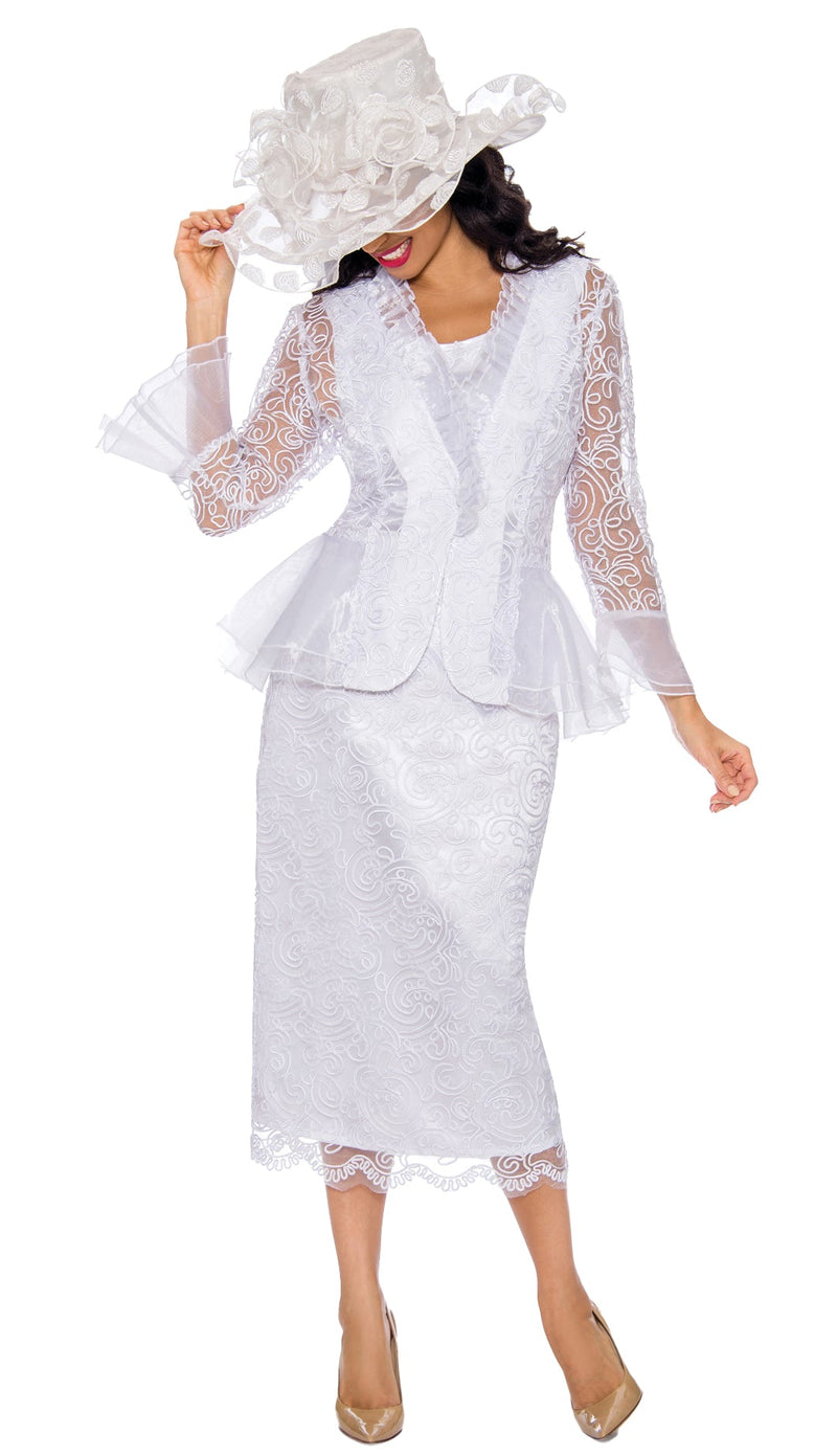 Giovanna Suit 0929-White - Church Suits For Less