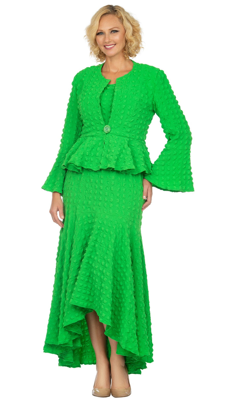 Giovanna Suit 0943-Apple Green - Church Suits For Less