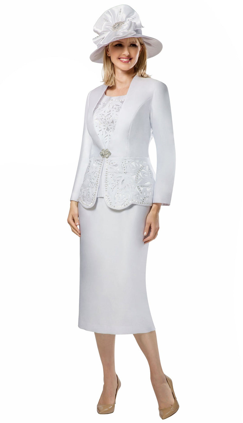Giovanna Church Suit G1088-White