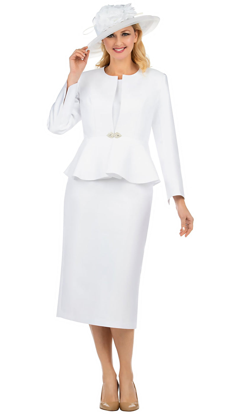 Giovanna Suit G1150-White - Church Suits For Less