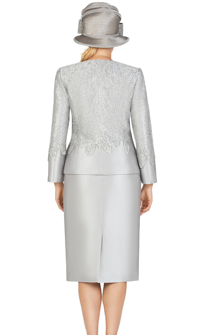 Giovanna Church Suit G1194-Silver
