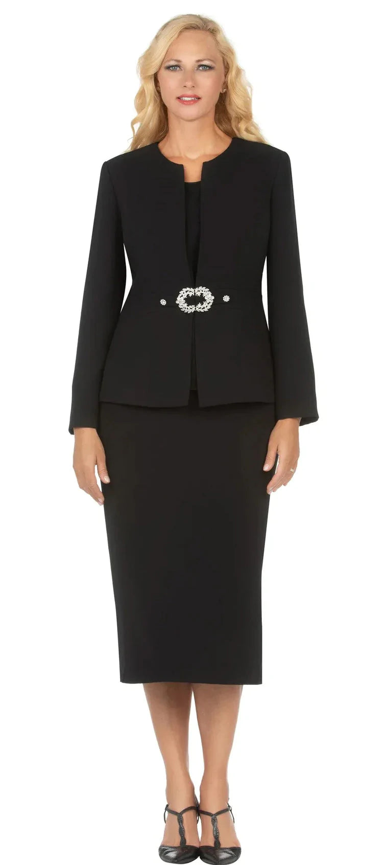 Giovanna Usher Suit S0650C-Black