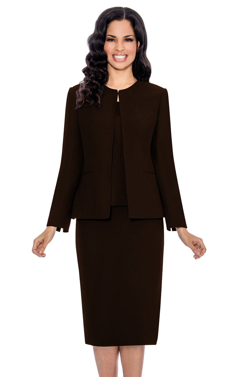 Giovanna Usher Suit S0721-Dark Brown