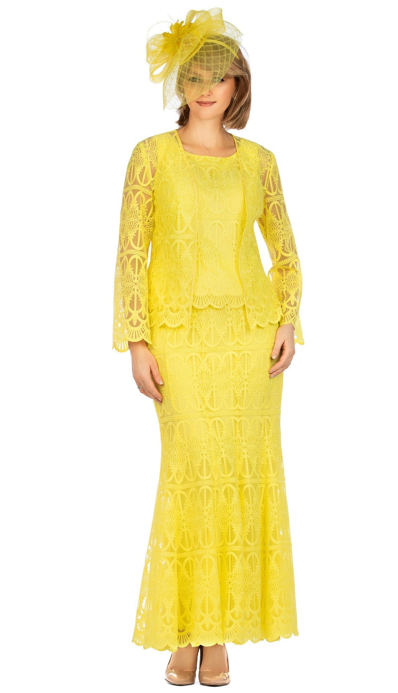 Giovanna Suit 0946C-Yellow - Church Suits For Less