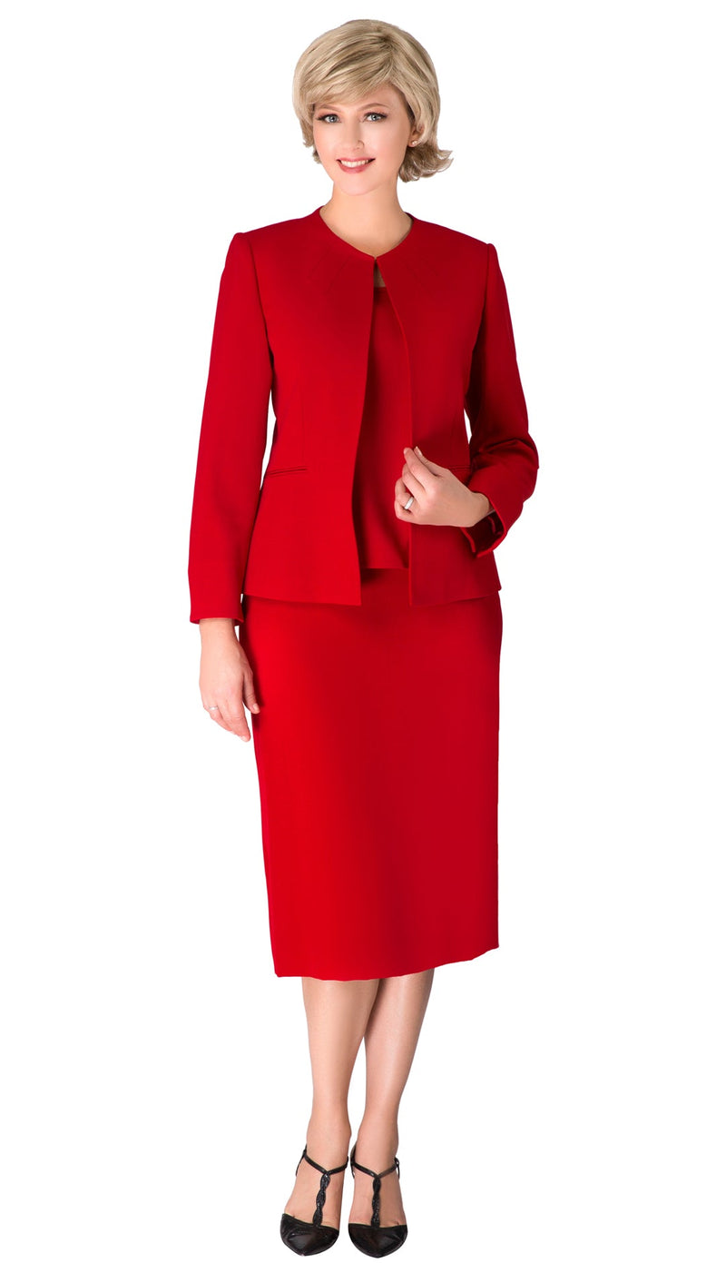 Giovanna Usher Suit S0721-Red - Church Suits For Less