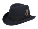 Men Homburg Hat MSD-31 Navy - Church Suits For Less