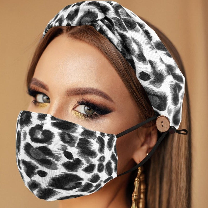 Women Fashion Face Mask & Headband-113