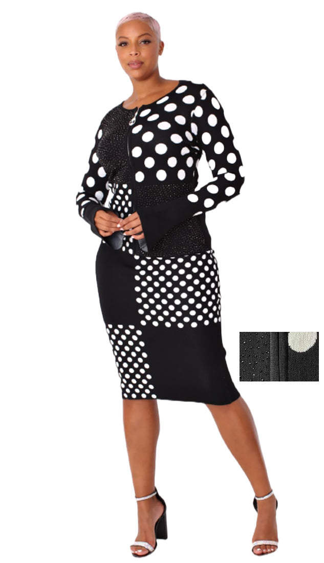 Kayla Knit Suit 5253 - Church Suits For Less