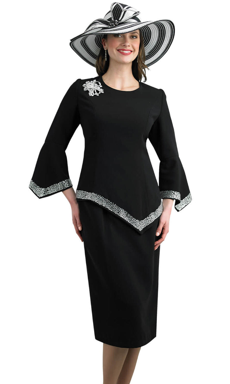Lily And Taylor Suit 4471-Black - Church Suits For Less