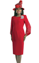 Lily And Taylor Dress 4385-Red