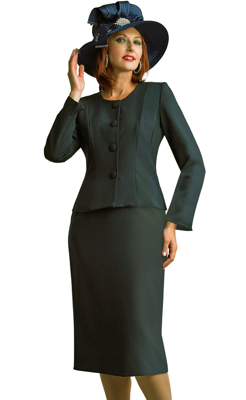 Lily And Taylor Suit 2920-Black - Church Suits For Less