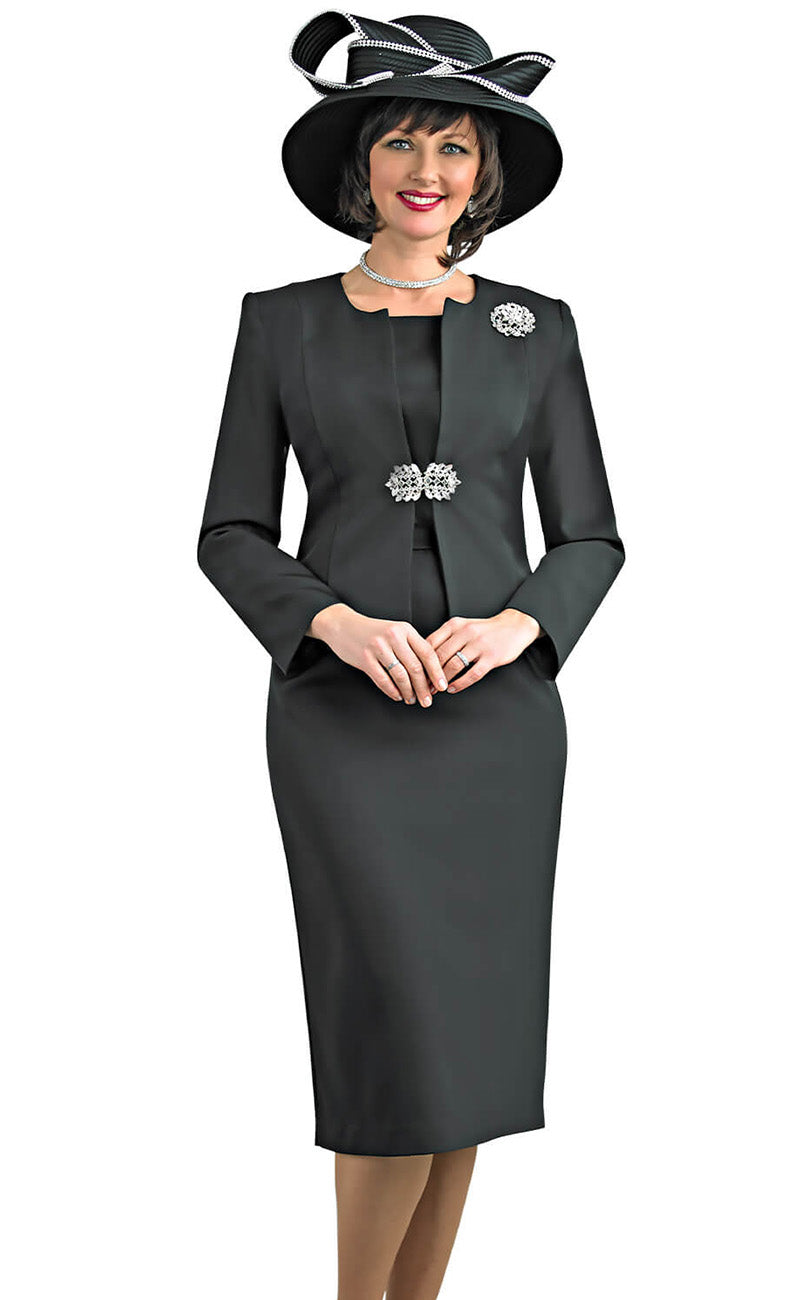 Lily And Taylor Suit 3052-Black - Church Suits For Less