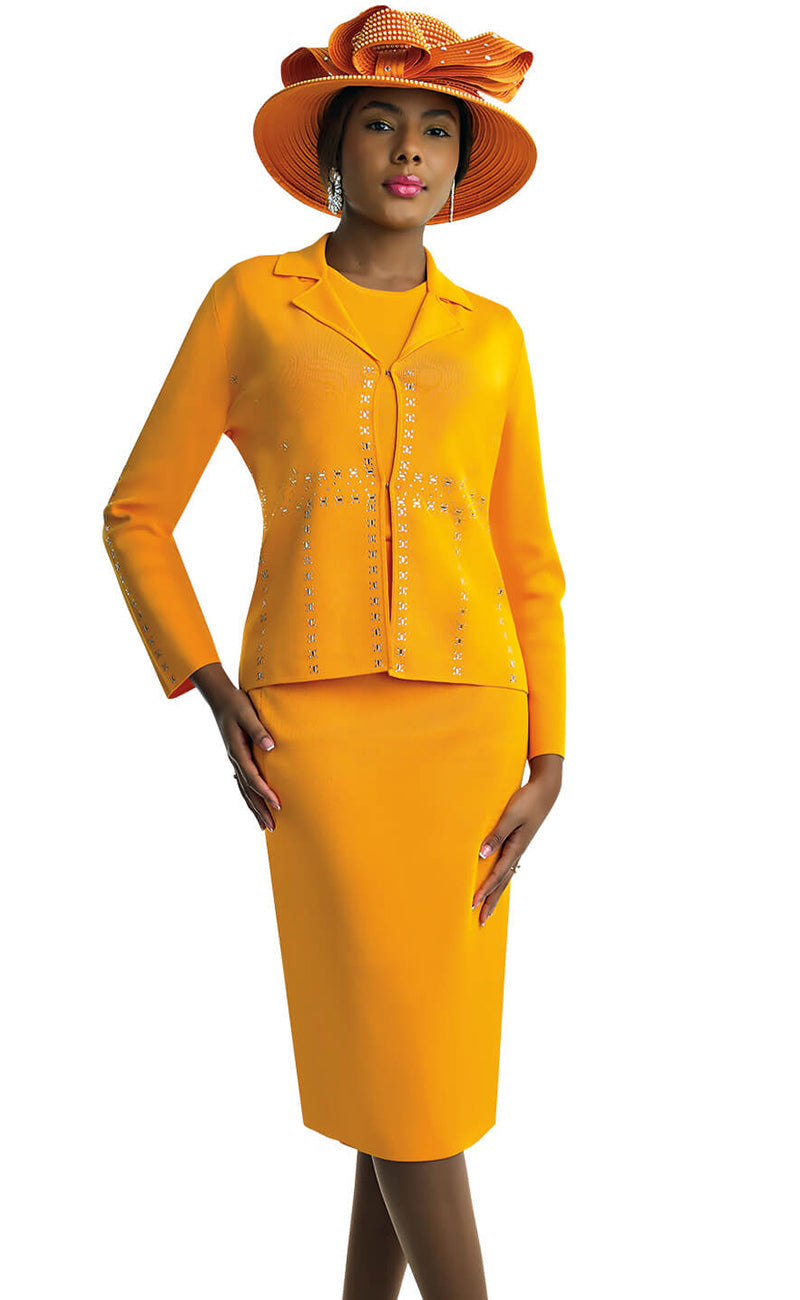 Lily And Taylor Suit 769-Yellow - Church Suits For Less
