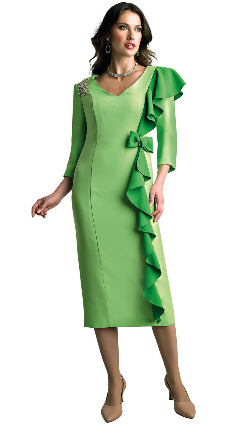 Lily And Taylor Dress 3949-Green/Emerald - Church Suits For Less