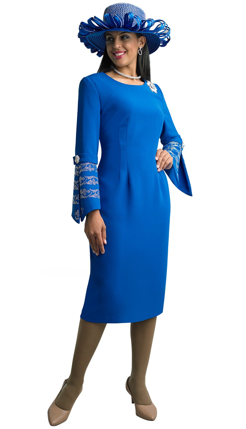 Lily And Taylor Dress 4625-Royal Blue Lily And Taylor Dress 4625-Royal Blue