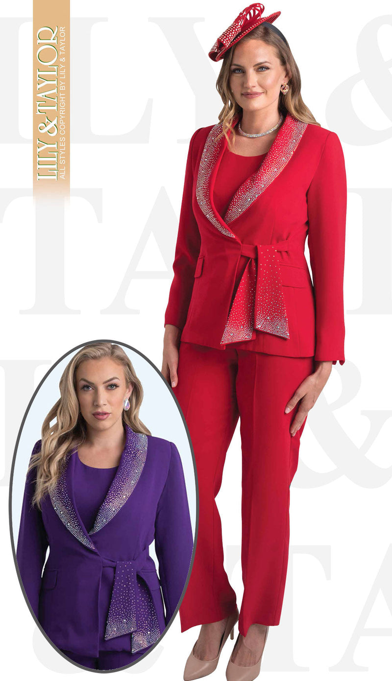 Lily And Taylor Pant Suit 4373 - Church Suits For Less