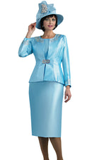 Lily And Taylor Suit 3800-Ice Blue - Church Suits For Less
