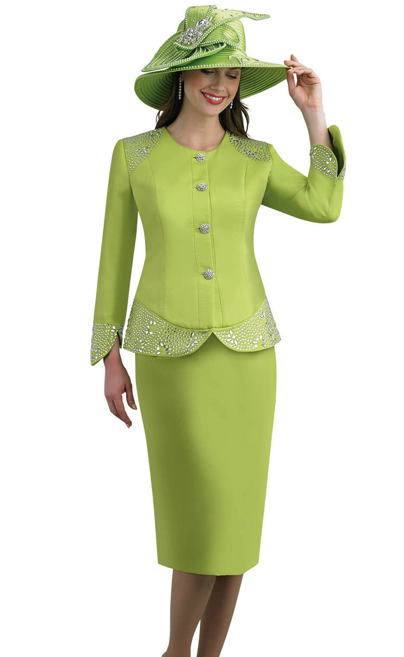 Lily And Taylor Suit 4591-Lime - Church Suits For Less