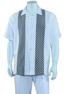 Fortino Landi Walking Set 2968-White - Church Suits For Less