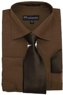 Men Dress Shirt SG-27-Brown